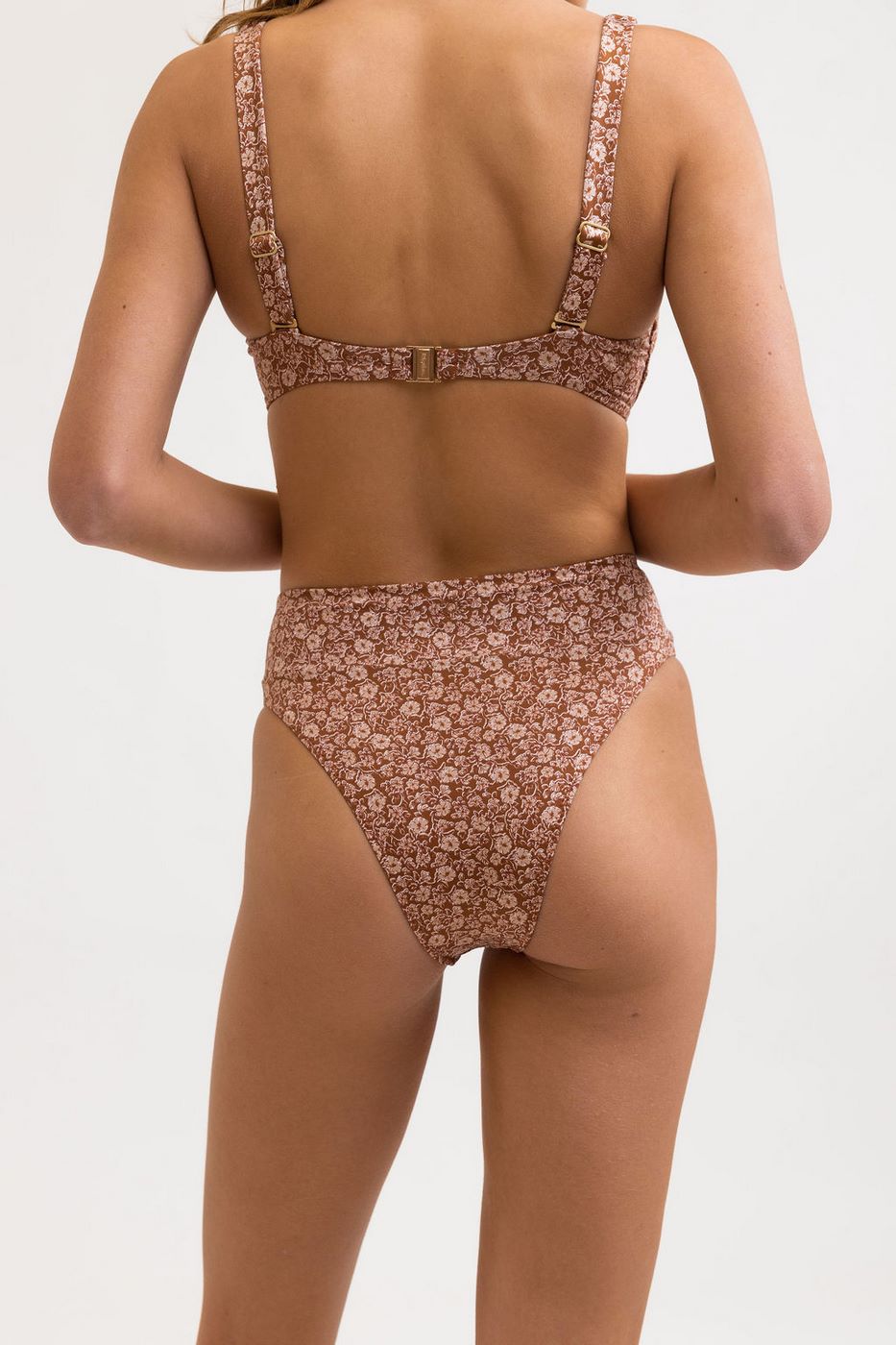 Rhythm - Carmella Hi Hip Banded Bikini Bottoms - Coco - Women