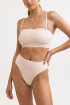 Rhythm - Geo Slim Line Bandeau Top - Peach - Women
