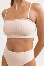 Rhythm - Geo Slim Line Bandeau Top - Peach - Women