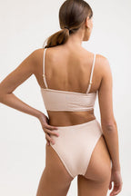 Rhythm - Geo Slim Line Bandeau Top - Peach - Women