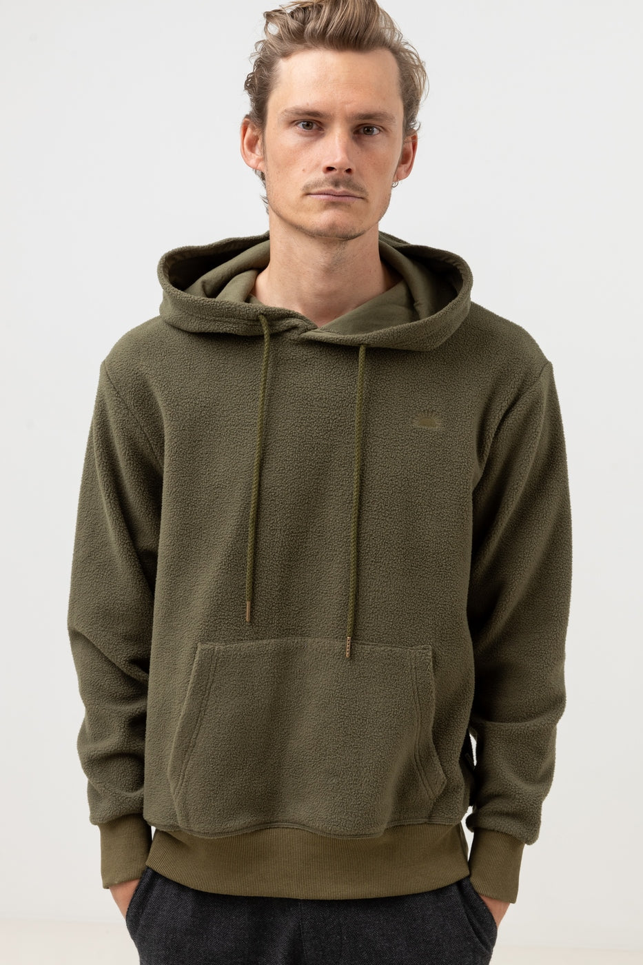 Reverse Fleece Sweatshirt - Olive - Men