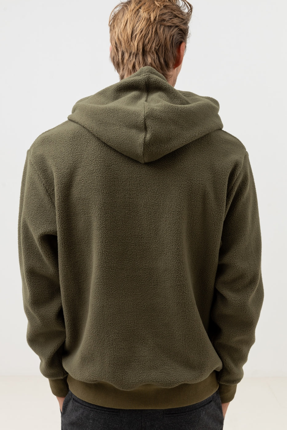 Reverse Fleece Sweatshirt - Olive - Men