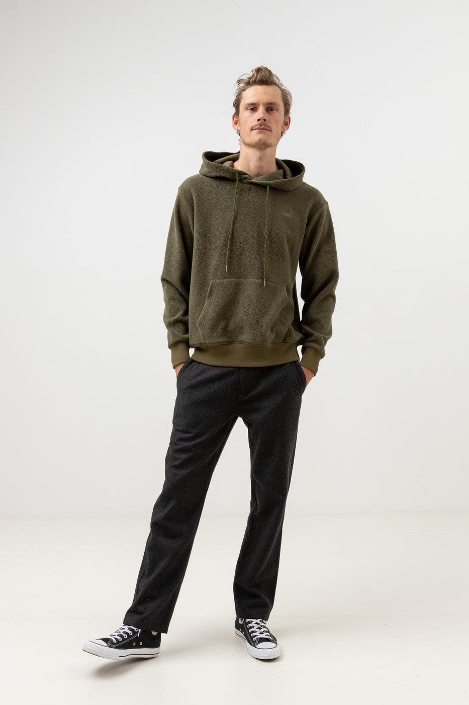 Reverse Fleece Sweatshirt - Olive - Men