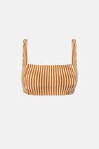 Rhythm - Sunbather Stripe High Support Hidde Swimsuit - Chocolate - Women's