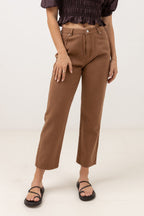 Rhythm - Brentwood Straight Leg Trousers - Toast - Women