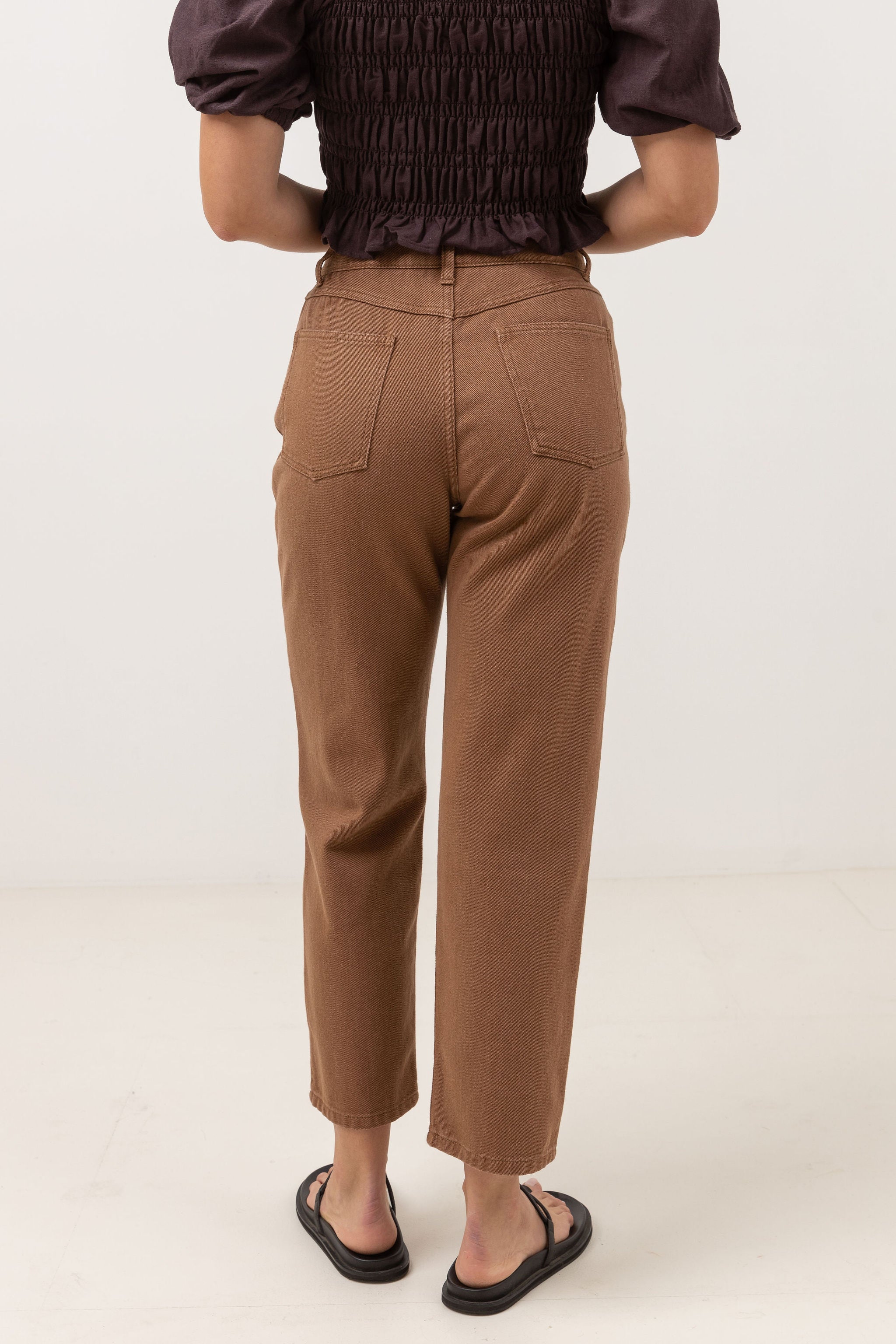Rhythm - Brentwood Straight Leg Trousers - Toast - Women