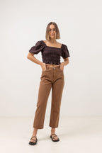 Rhythm - Brentwood Straight Leg Trousers - Toast - Women