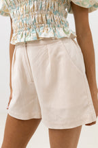 Rhythm - Eddie Elasticated Shorts - Oatmeal - Women