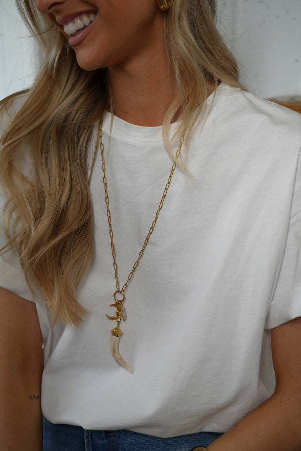 Collar De Acero - Laurel Crema
