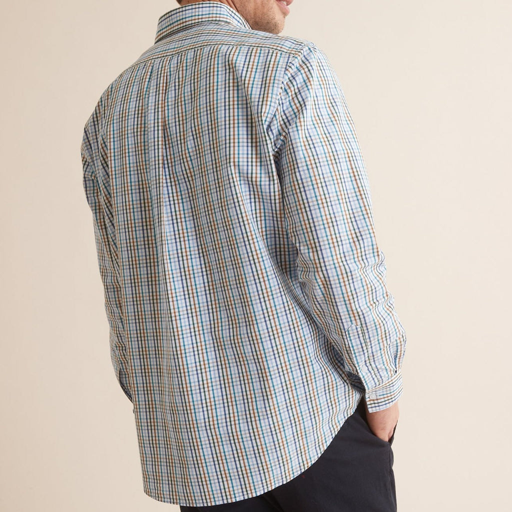 Chemise Cla Car - Bleu Moyen Carreaux - Homme