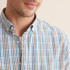 Chemise Cla Car - Bleu Moyen Carreaux - Homme