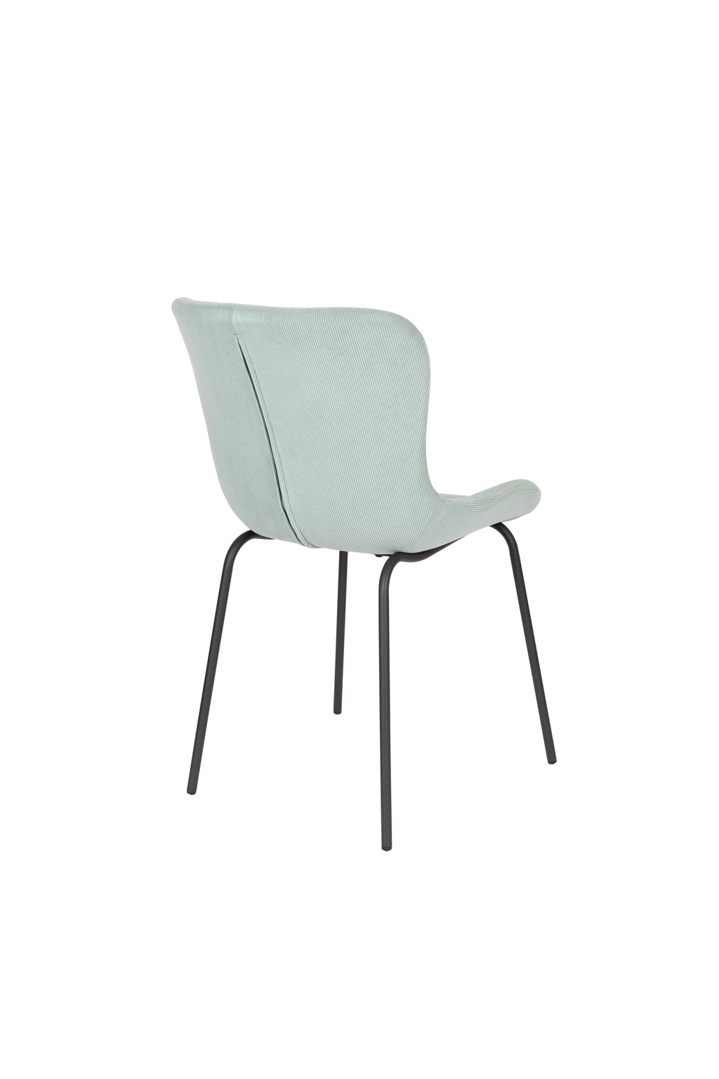 Junzo Rib - Set of 2 Dining Room Chairs - Fabric - Light Green