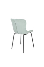 Junzo Rib - Set of 2 Dining Room Chairs - Fabric - Light Green