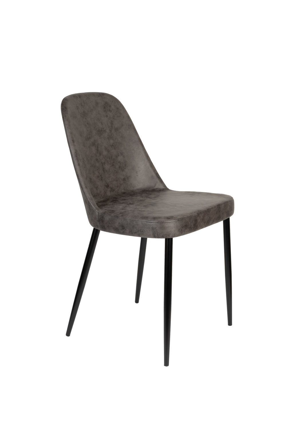 Alana - Chaise De Salle À Manger - Tissu - Anthracite/Gris