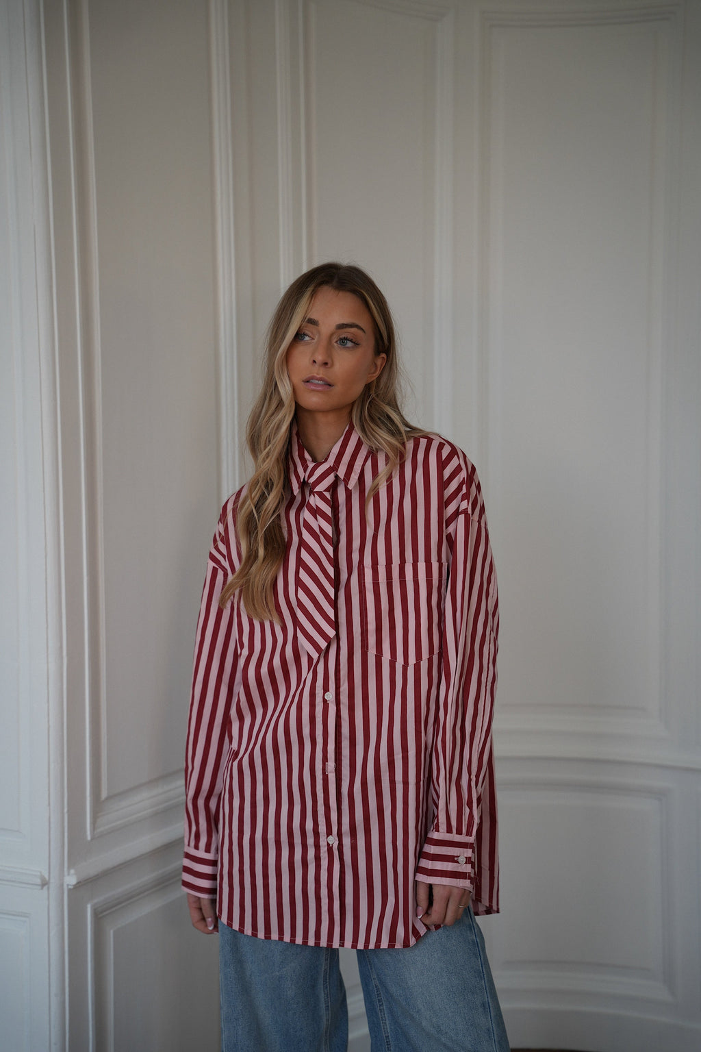 Chemise Cravate Bertille - Rose