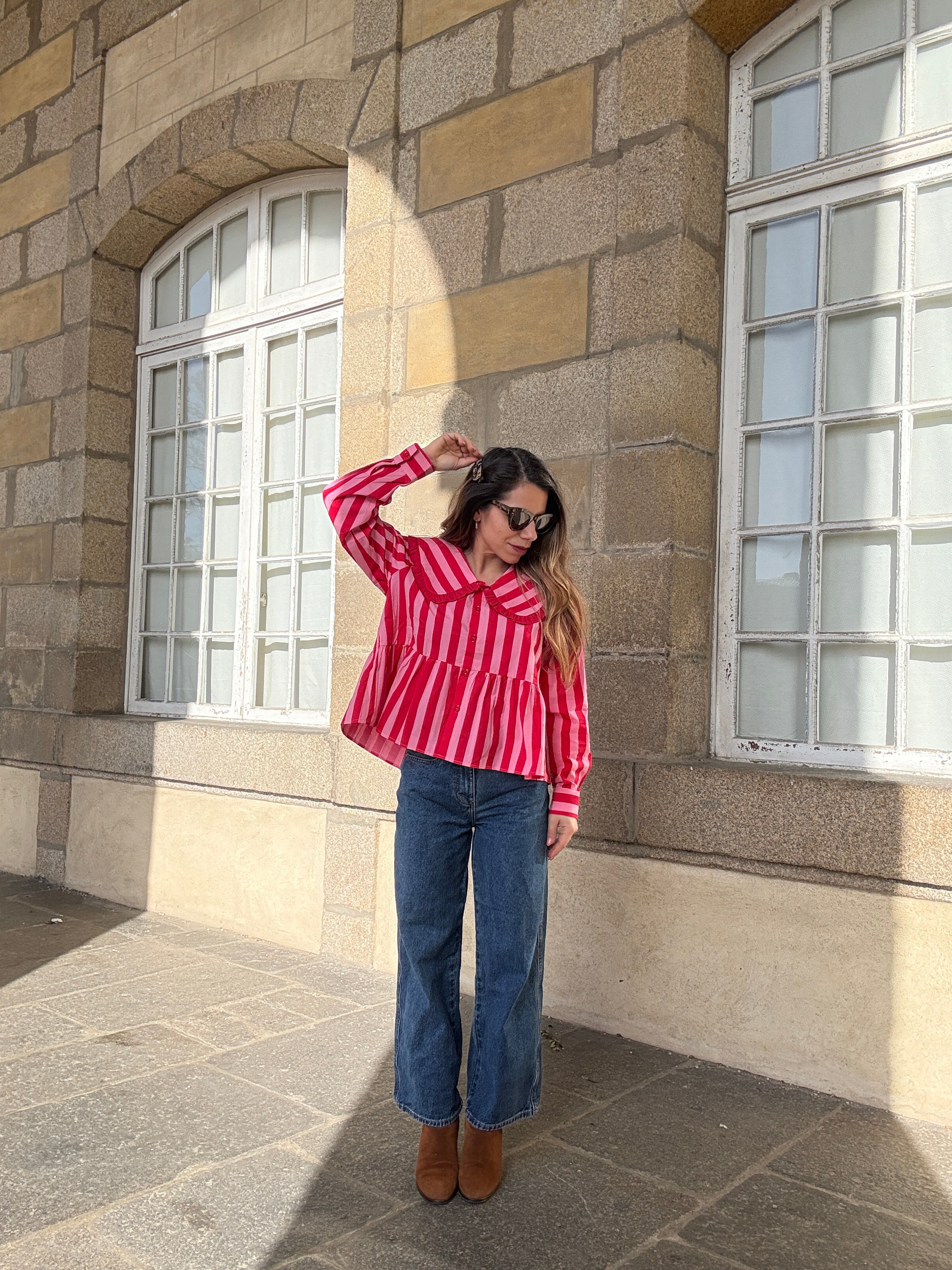 Toscana Striped Blouse