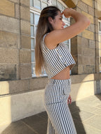 Blue Sailor Striped Trousers
