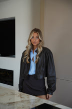 Debo Leather Jacket - Chocolate