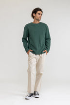 Rhythm - Waffle Long Sleeve T-Shirt - Kelp - Men
