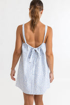 Rhythm - Vestido Voleta Floral Mini - Cornflower - Mujer