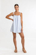 Rhythm - Vestido Voleta Floral Mini - Cornflower - Mujer