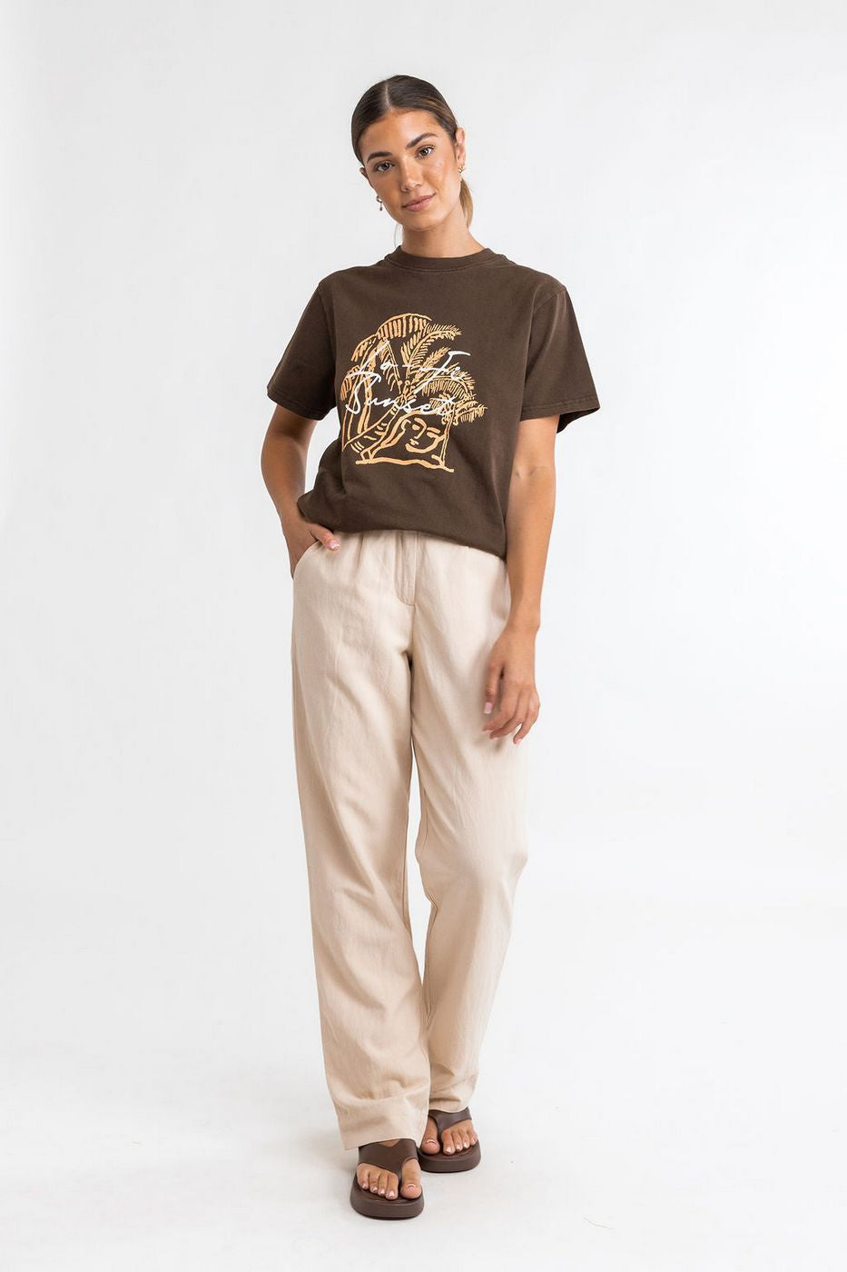Rhythm - Pantalón Retreat - Crema - Mujer