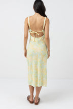 Rhythm - Magnolia Floral Bias Midi Dress Skirt - Fern - Women's