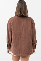 Chaqueta Corduroy Oversized - Chocolate - Mujer