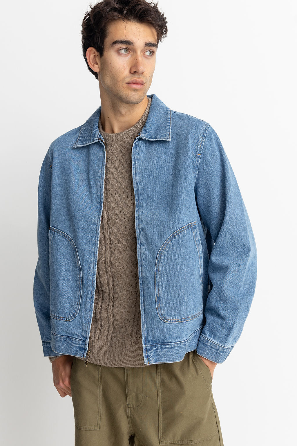 Veste Denim Utility - Worn Indigo - Homme