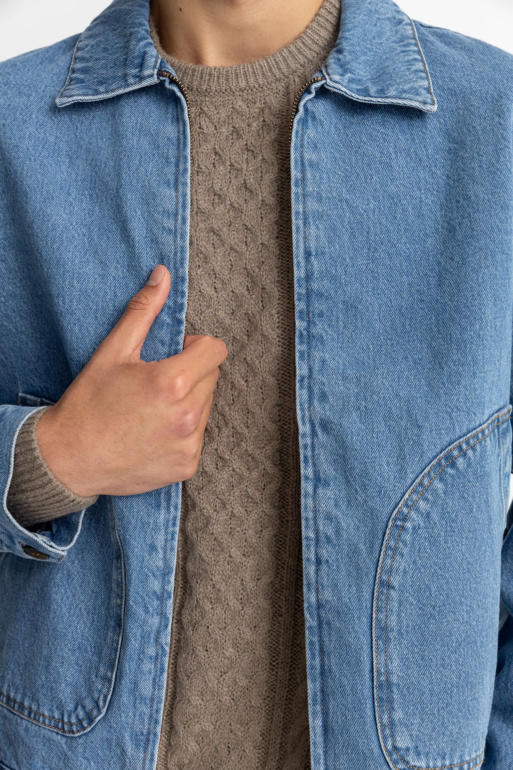 Veste Denim Utility - Worn Indigo - Homme