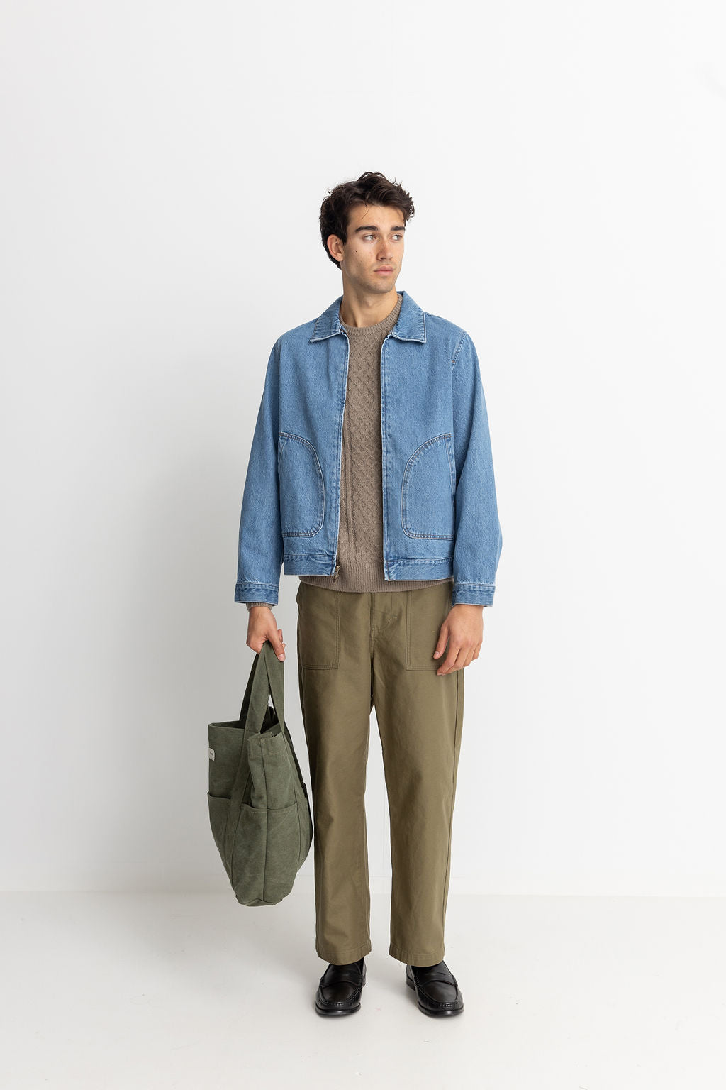 Veste Denim Utility - Worn Indigo - Homme