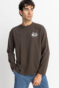 T-Shirt Natural Harmony Vintage Ls - Vintage Black - Homme