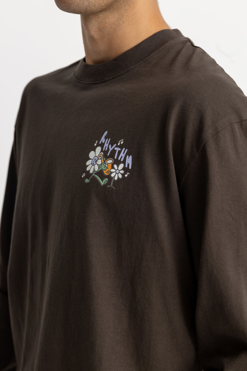 T-Shirt Natural Harmony Vintage Ls - Vintage Black - Homme