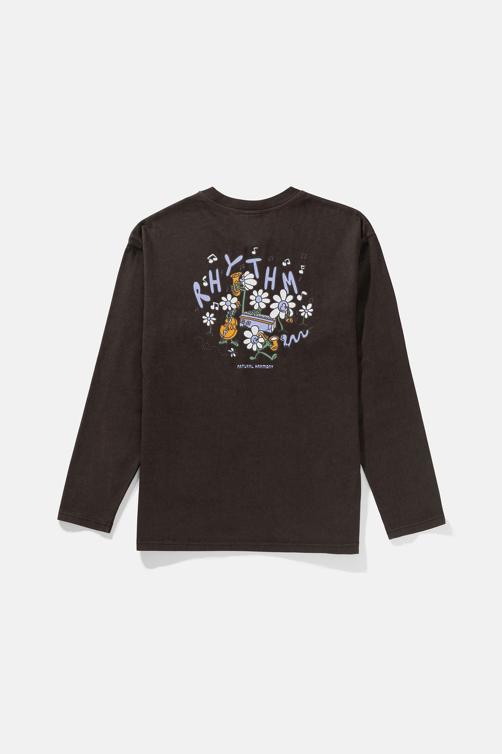 T-Shirt Natural Harmony Vintage Ls - Vintage Black - Homme