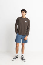 T-Shirt Natural Harmony Vintage Ls - Vintage Black - Homme