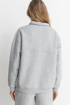 Sudadera Pacifica 1/4 Zip Fleece - Grey - Mujer