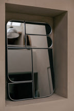Glamour - Miroir - Fer - Marron Foncé