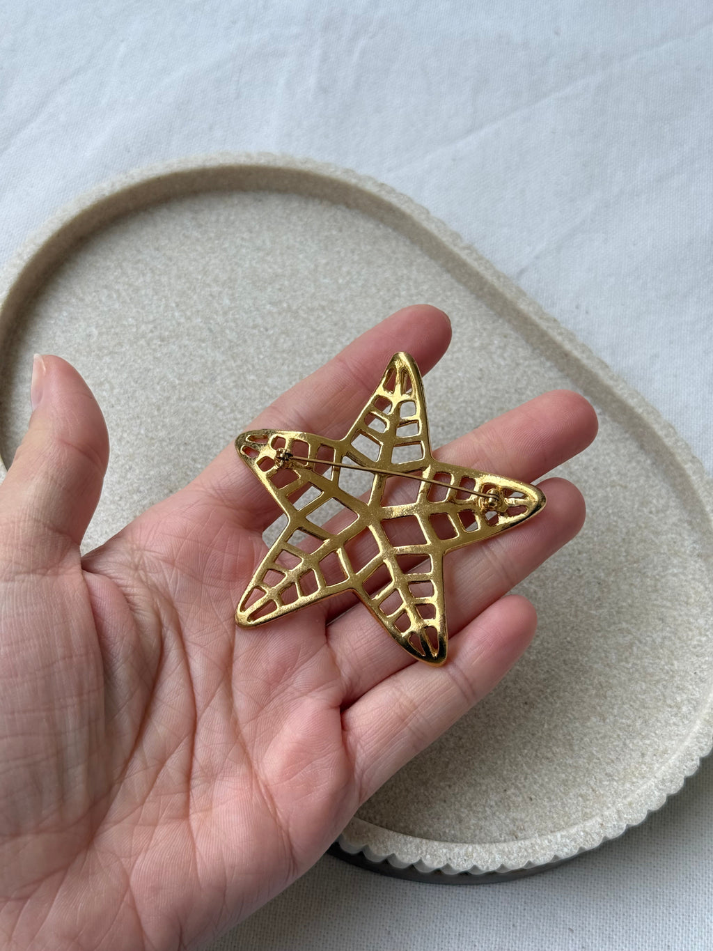 Vintage Brooch - Openwork Star