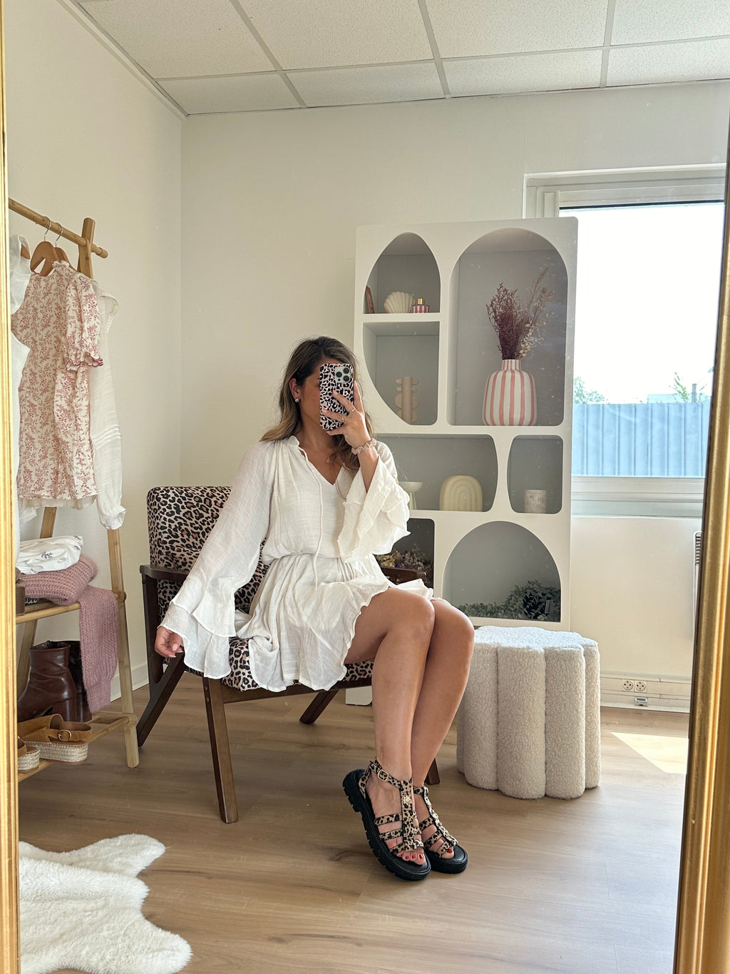 Amalia Leopard Sandals