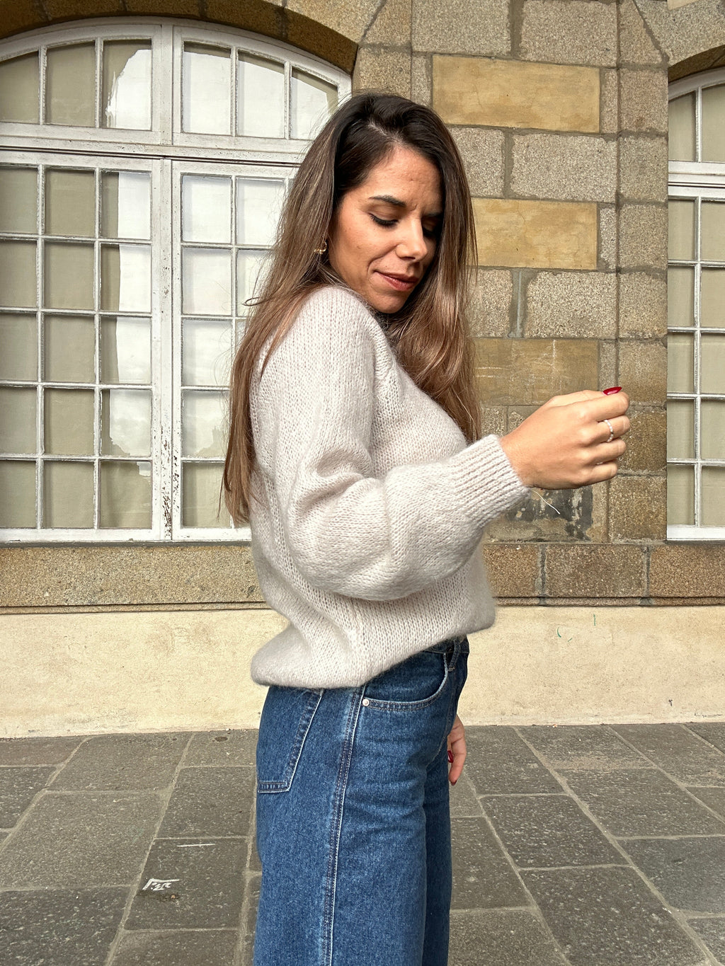 Pull Anna taupe