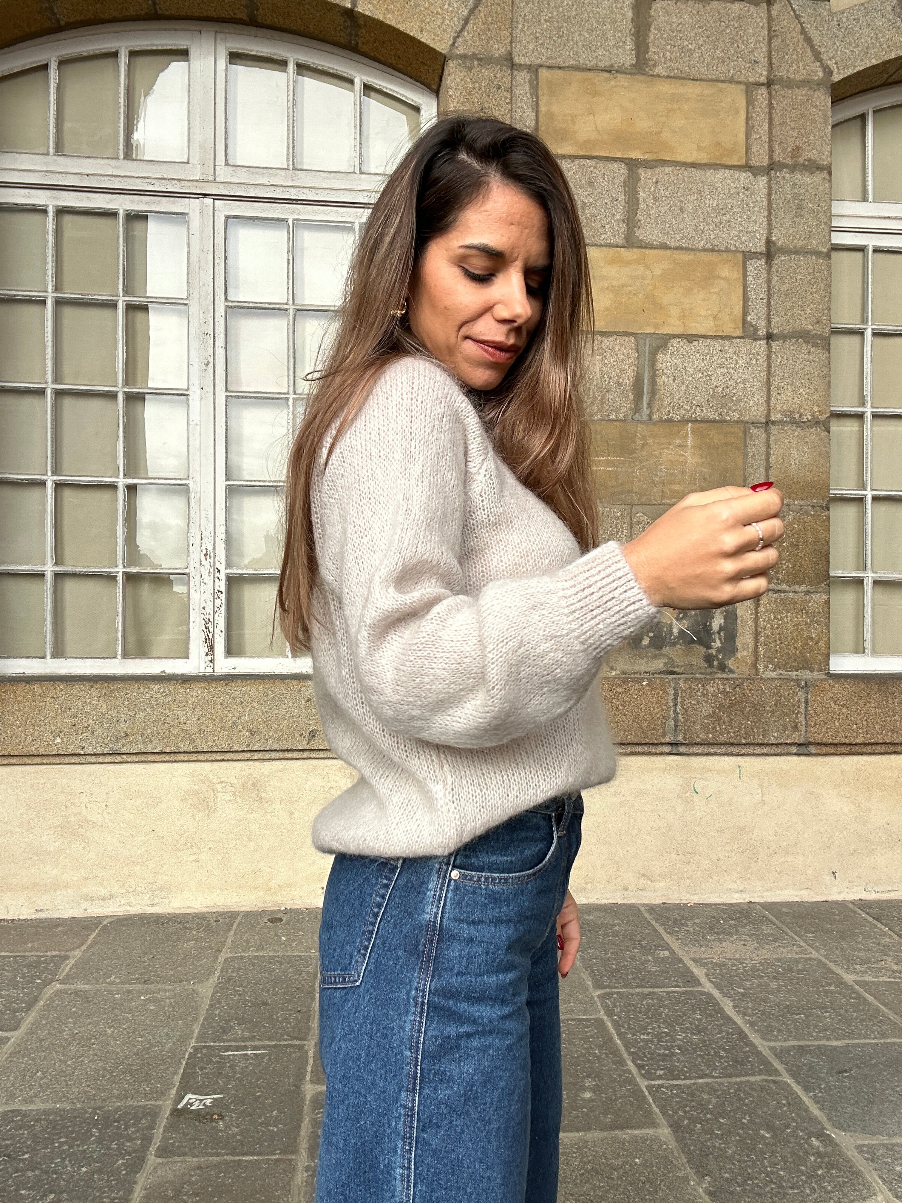 Pull Anna taupe