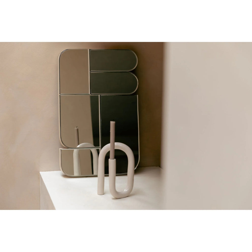Glamour - Miroir - Fer - Beige