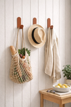 Les Malins - Pack of 3 Wall Hooks - Steel - Matt Terracotta