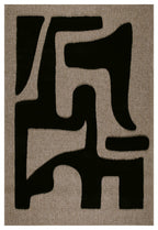 Alfombra Palma 9491 negro: PAL9491NOI Alfombras Nazar