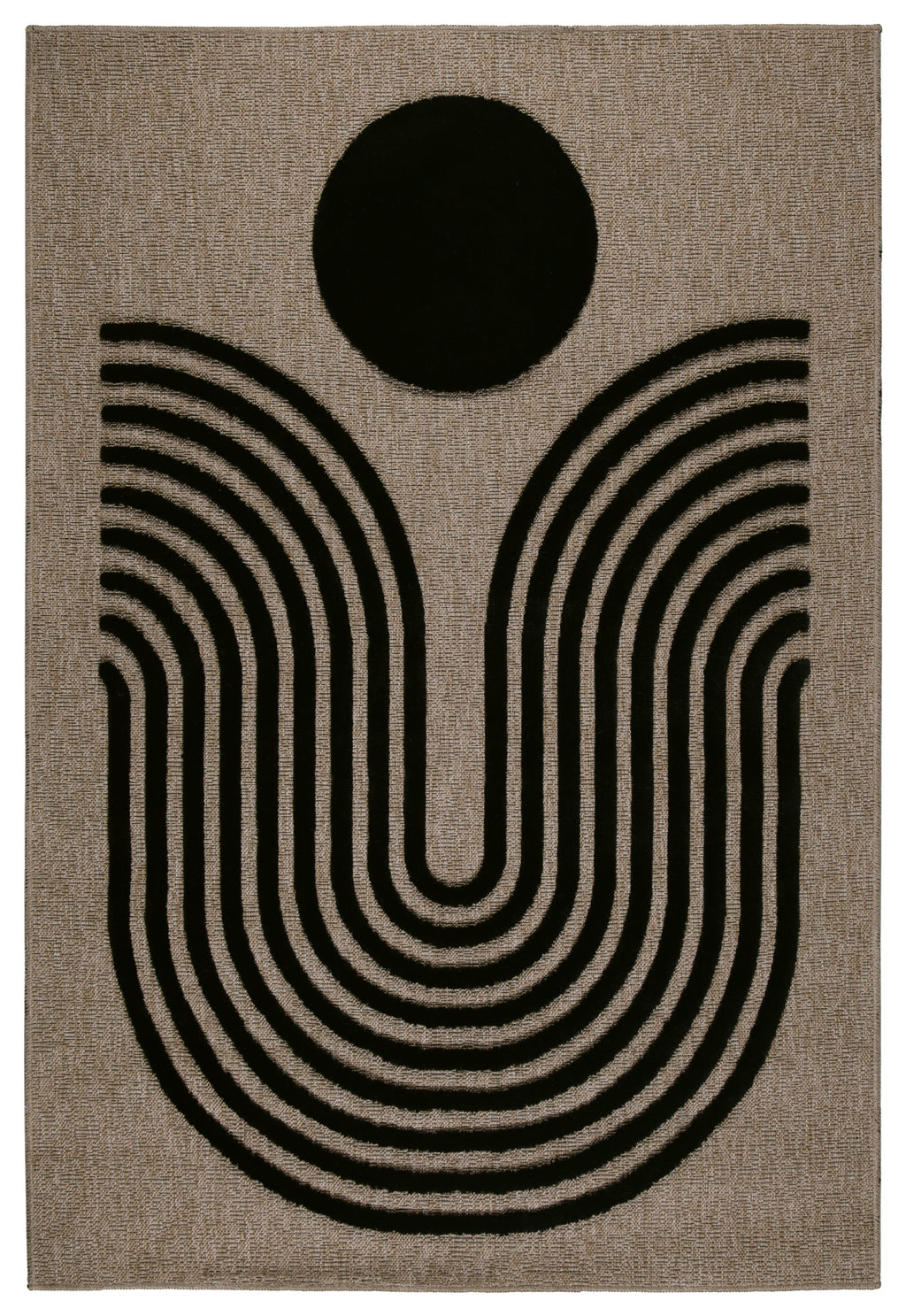 Alfombra Palma 9499 negro: PAL9499NOI Alfombras Nazar