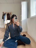 Dark Gray Bianca Wool Knit