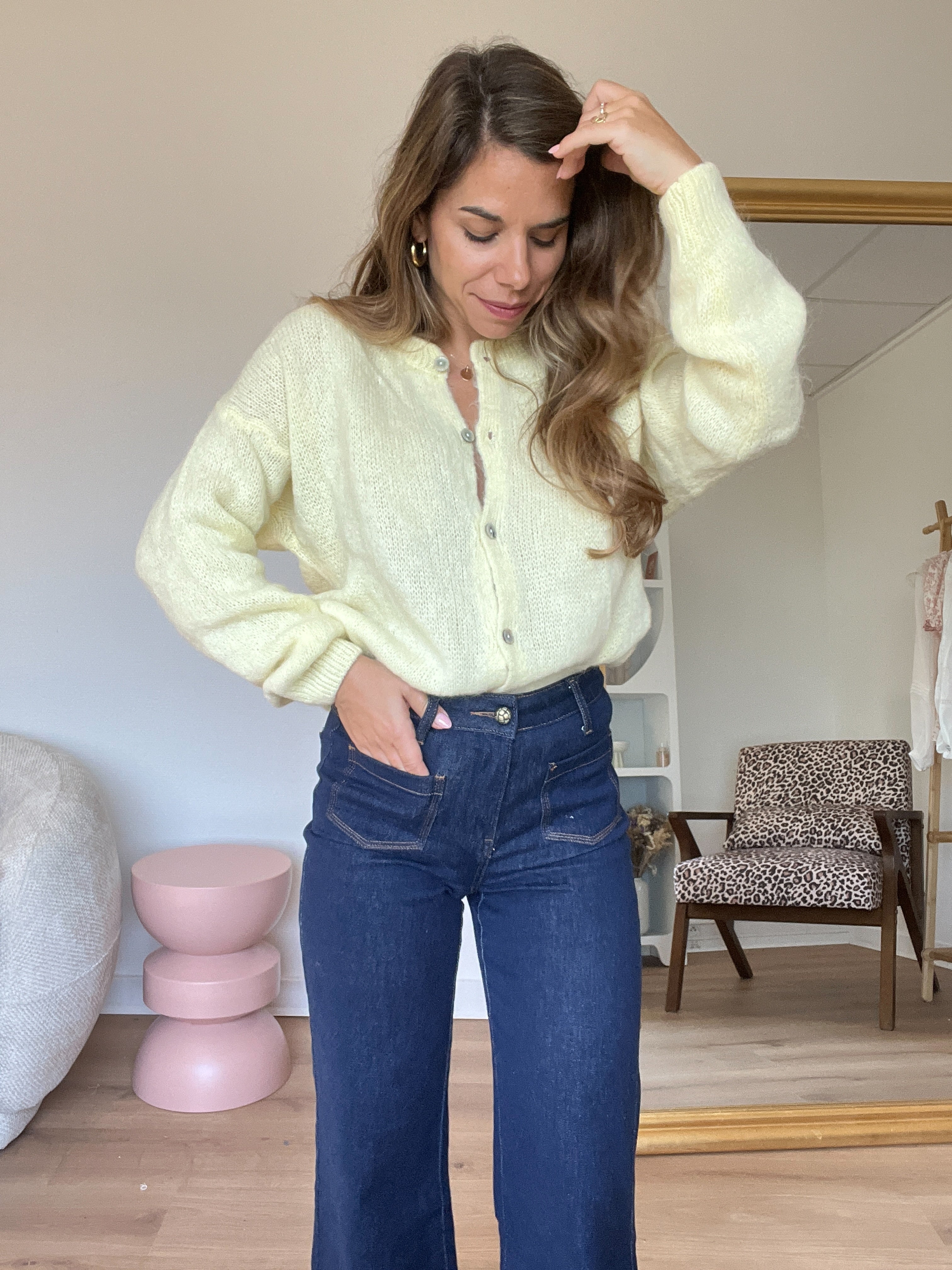 Léonie Light Yellow Wool Knit