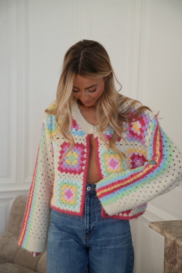 Oliane Colorful - Chaleco de crochet
