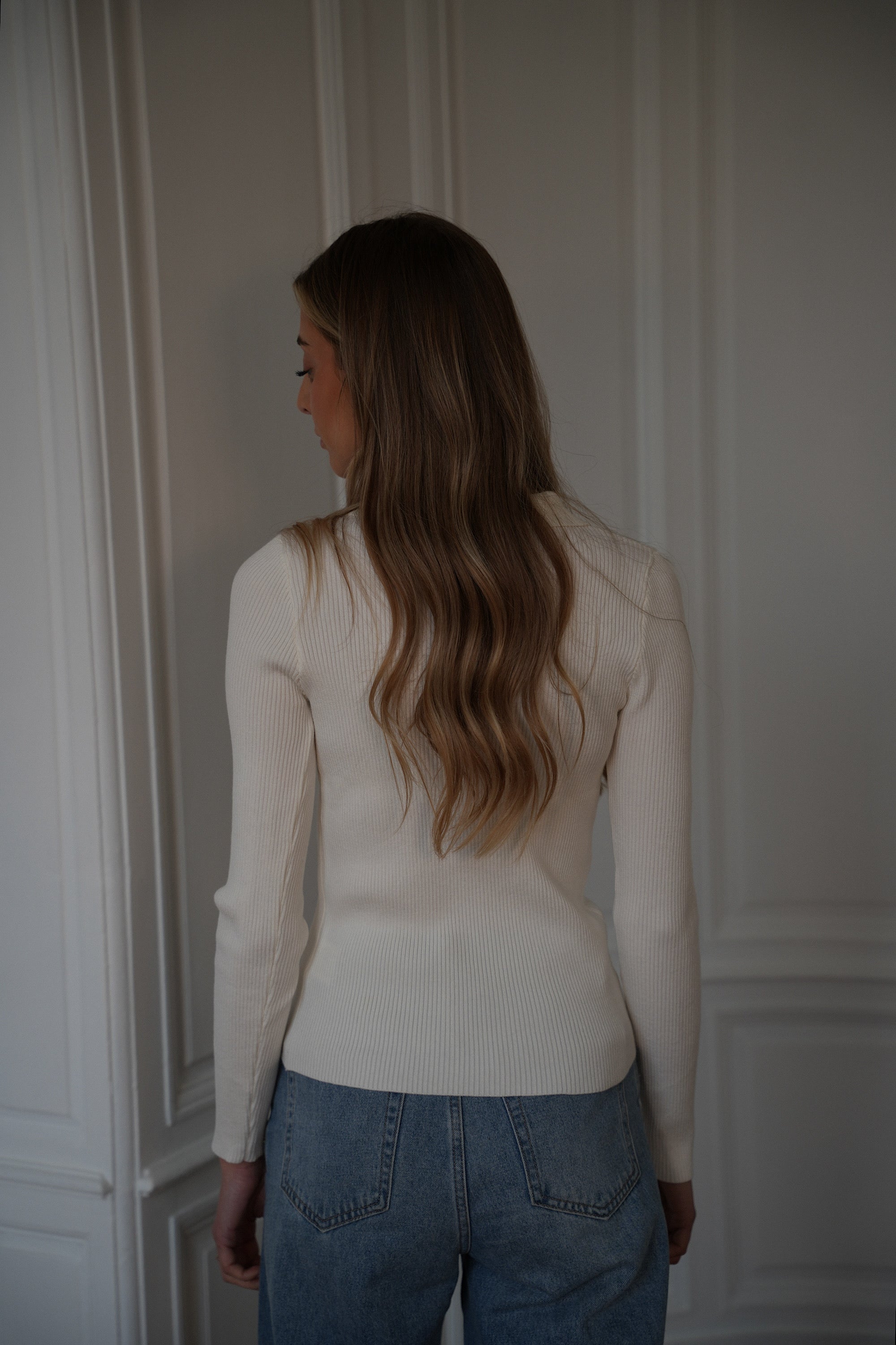 Marissa Fine Sweater - White