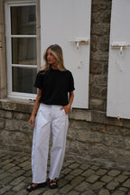 Yola Studded Pants - White